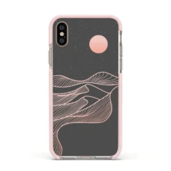 Abstract Sunset IPhone Case 36 Abstract Sunset IPhone Case -CaseCraze Store Abstract Sunset Apple iPhone Xs Impact Case Pink Edge on Gold Phone