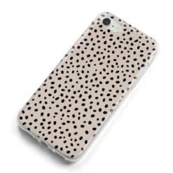 Almond Polka Dot IPhone Case -CaseCraze Store Almond Polka Dot iPhone 8 Bumper Case on Silver iPhone Alternative Image