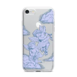 Angel Cloud Blue IPhone Case -CaseCraze Store Angel Cloud Blue iPhone 7 Bumper Case on Silver iPhone