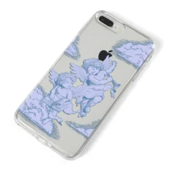 Angel Cloud Blue IPhone Case -CaseCraze Store Angel Cloud Blue iPhone 8 Plus Bumper Case on Silver iPhone Alternative Image