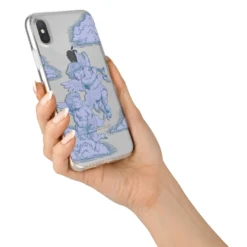 Angel Cloud Blue IPhone Case -CaseCraze Store Angel Cloud Blue iPhone X Bumper Case on Silver iPhone Alternative Image 2