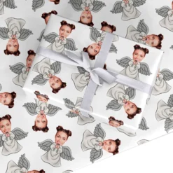 Angel Photo Face Wrapping Paper
