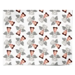 Angel Photo Face Wrapping Paper -CaseCraze Store Angel Photo Face Personalised Wrapping Paper Alternative