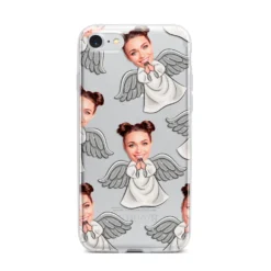 Angel Photo Face IPhone Case -CaseCraze Store Angel Photo Face iPhone 7 Bumper Case on Silver iPhone