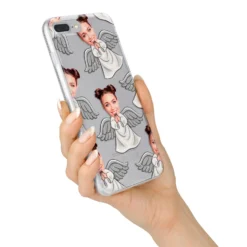 Angel Photo Face IPhone Case -CaseCraze Store Angel Photo Face iPhone 7 Plus Bumper Case on Silver iPhone Alternative Image