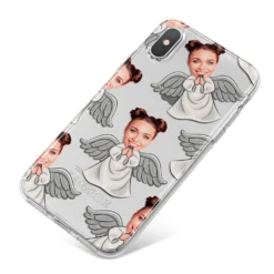 Angel Photo Face IPhone Case -CaseCraze Store Angel Photo Face iPhone X Bumper Case on Silver iPhone