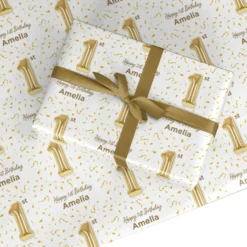 Any Age Personalised Birthday Wrapping Paper