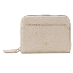 Rfid Zip Wallet Leather Belgravia Vaultskin 34 Rfid Zip Wallet Leather Belgravia Vaultskin -CaseCraze Store BELGRAVIA compact RFID blocking purse champagne Vaultskin