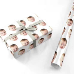 Baby Face Wrapping Paper -CaseCraze Store Baby Face Personalised Wrapping Paper b57da0ff 224e 49ed b0a1 1325eb12e154