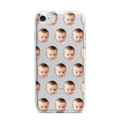 Baby Face IPhone Case -CaseCraze Store Baby Face iPhone 7 Bumper Case on Silver iPhone