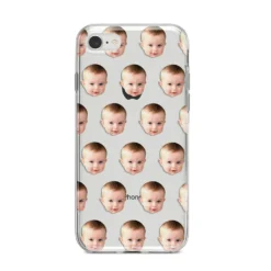 Baby Face IPhone Case -CaseCraze Store Baby Face iPhone 8 Bumper Case on Silver iPhone