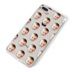 Baby Face IPhone Case -CaseCraze Store Baby Face iPhone 8 Plus Bumper Case on Silver iPhone Alternative Image