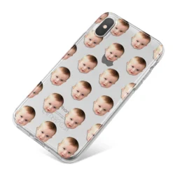 Baby Face IPhone Case -CaseCraze Store Baby Face iPhone X Bumper Case on Silver iPhone