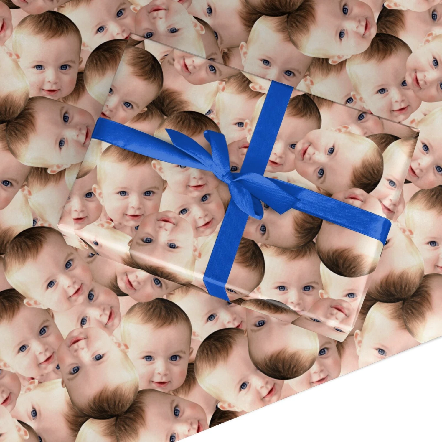 Baby Photo Face Wrapping Paper 1 Baby Photo Face Wrapping Paper