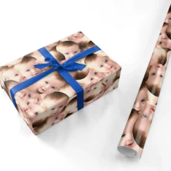 Baby Photo Face Wrapping Paper 6 Baby Photo Face Wrapping Paper -CaseCraze Store Baby Photo Face Personalised Wrapping Paper