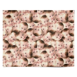 Baby Photo Face Wrapping Paper 7 Baby Photo Face Wrapping Paper -CaseCraze Store Baby Photo Face Personalised Wrapping Paper Alternative