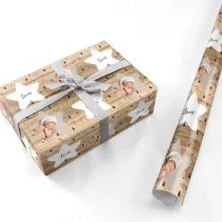 Baby Photo Upload Wrapping Paper -CaseCraze Store Baby Photo Upload Personalised Wrapping Paper