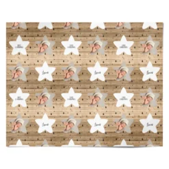 Baby Photo Upload Wrapping Paper -CaseCraze Store Baby Photo Upload Personalised Wrapping Paper Alternative