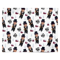 Bah Humbug Photo Face Personalised Christmas Wrapping Paper -CaseCraze Store Bah Humbug Photo Face Personalised Christmas Personalised Wrapping Paper Alternative