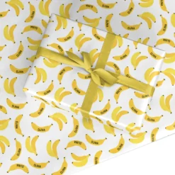 Banana Print With Name Wrapping Paper