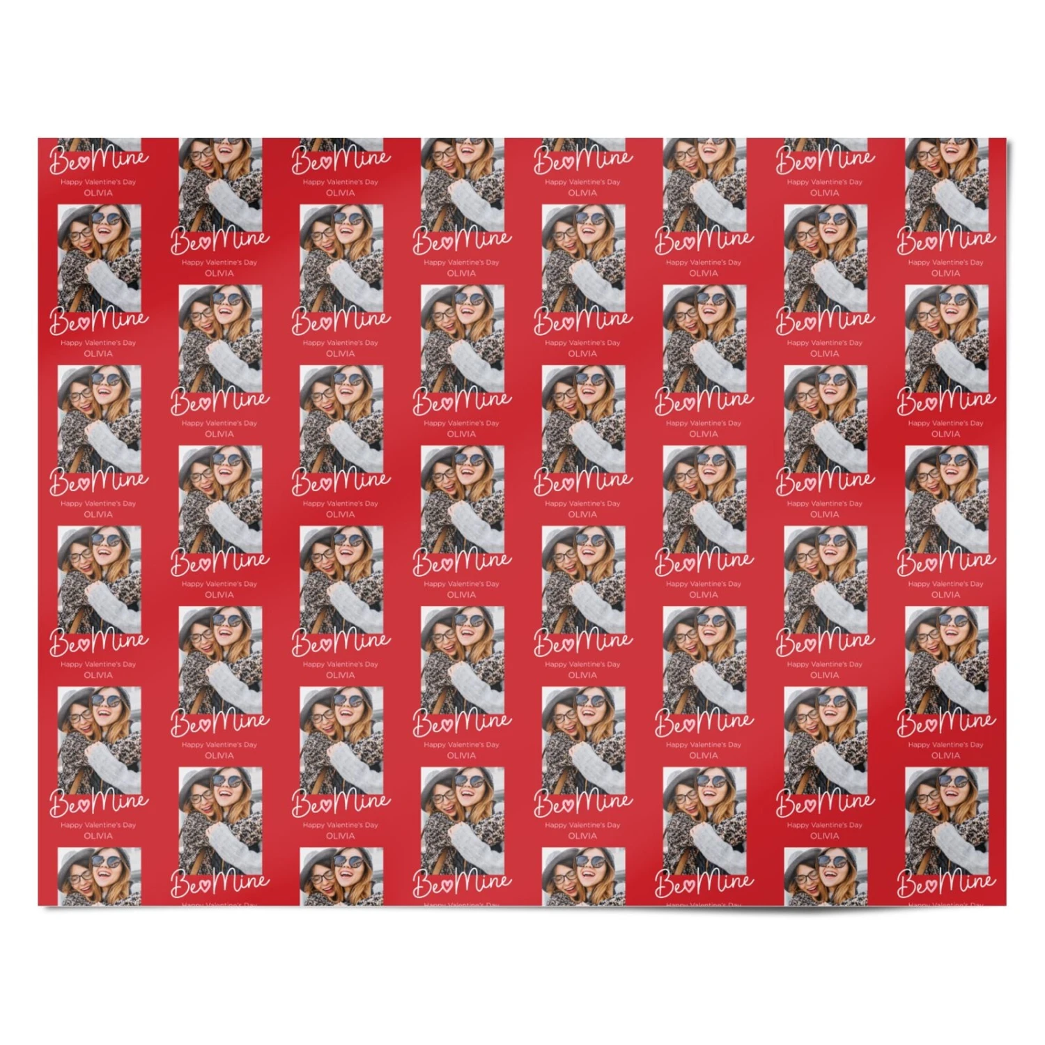 Be Mine Personalised Valentines Day Wrapping Paper 4 Be Mine Personalised Valentines Day Wrapping Paper - Image 4