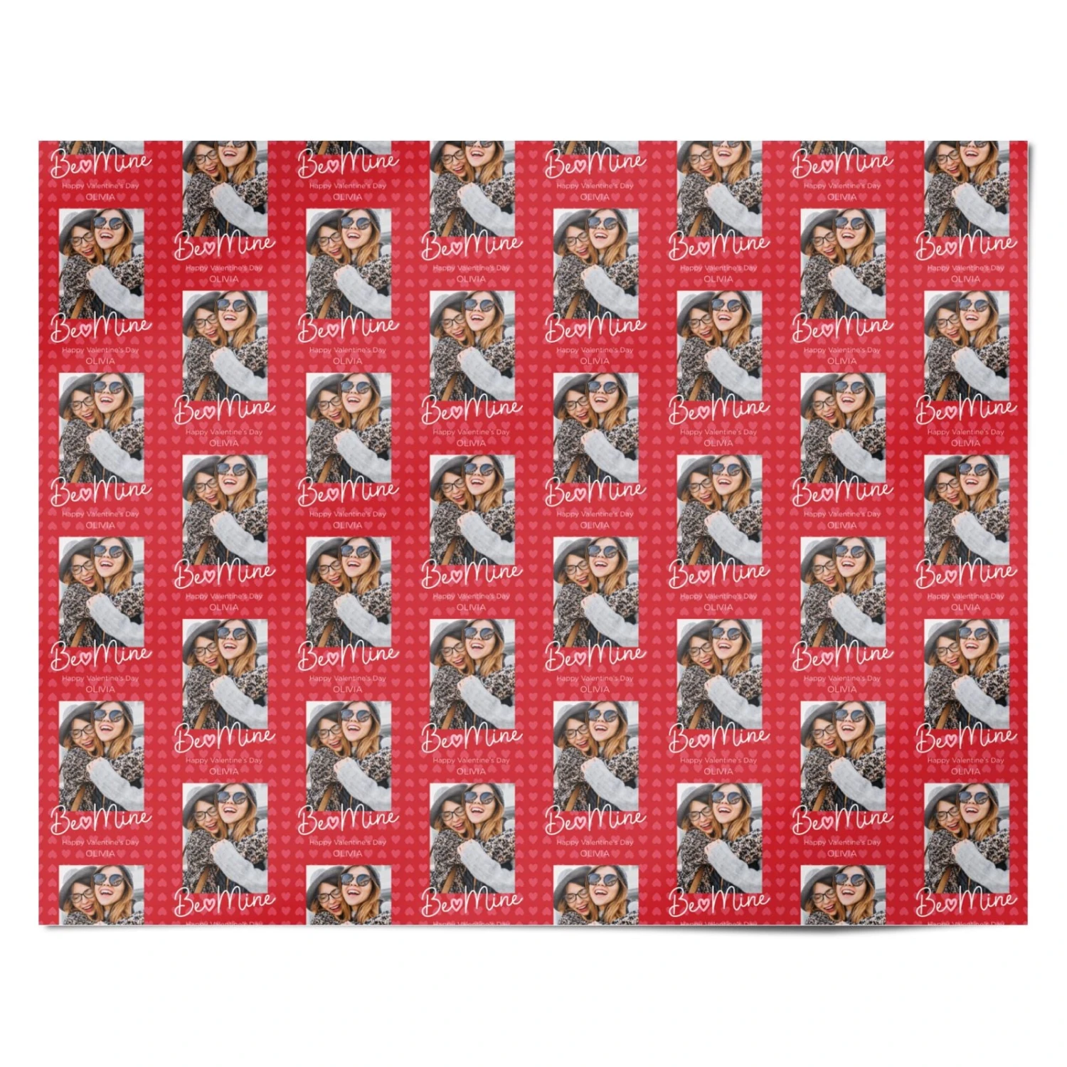 Be Mine Personalised Valentines Wrapping Paper 4 Be Mine Personalised Valentines Wrapping Paper - Image 4