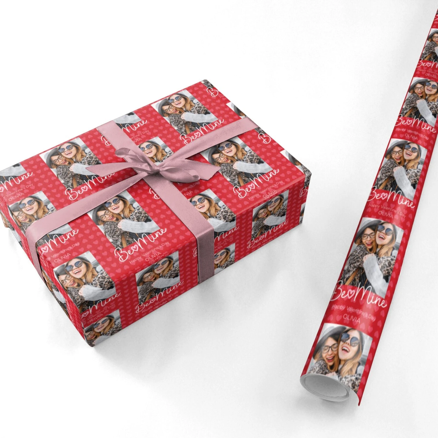 Be Mine Personalised Valentines Wrapping Paper 3 Be Mine Personalised Valentines Wrapping Paper - Image 3