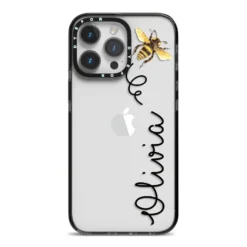 Bee In Flight Personalised Name IPhone Case