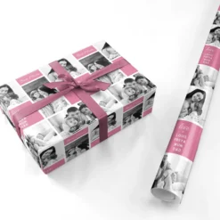Best Mum Photo Collage Personalised Wrapping Paper -CaseCraze Store Best Mum Photo Collage Personalised Personalised Wrapping Paper