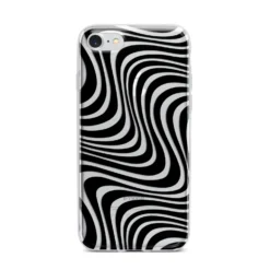 Black Wave IPhone Case -CaseCraze Store Black Wave iPhone 7 Bumper Case on Silver iPhone