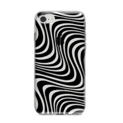 Black Wave IPhone Case -CaseCraze Store Black Wave iPhone 8 Bumper Case on Silver iPhone