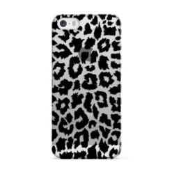 Black & White Leopard Print IPhone Case -CaseCraze Store Black White Leopard Print Apple iPhone 5 Case