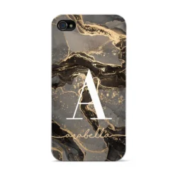 Black And Gold Marble IPhone Case 23 Black And Gold Marble IPhone Case -CaseCraze Store Black and Gold Marble Apple iPhone 4s Case