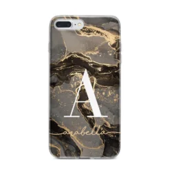 Black And Gold Marble IPhone Case 33 Black And Gold Marble IPhone Case -CaseCraze Store Black and Gold Marble iPhone 7 Plus Bumper Case on Silver iPhone