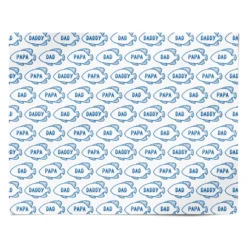 Blue Fish Fathers Day Wrapping Paper -CaseCraze Store Blue Fish Fathers Day Personalised Wrapping Paper Alternative