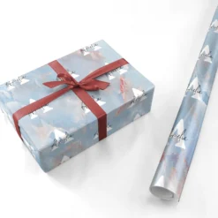 Blue Onyx Marble Wrapping Paper -CaseCraze Store Blue Onyx Marble Personalised Wrapping Paper
