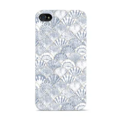 Blue Seashell Pattern IPhone Case -CaseCraze Store Blue Seashell Pattern Apple iPhone 4s Case