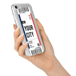 Boarding Pass Ticket IPhone Case -CaseCraze Store Boarding Pass Ticket iPhone 7 Bumper Case on Silver iPhone Alternative Image