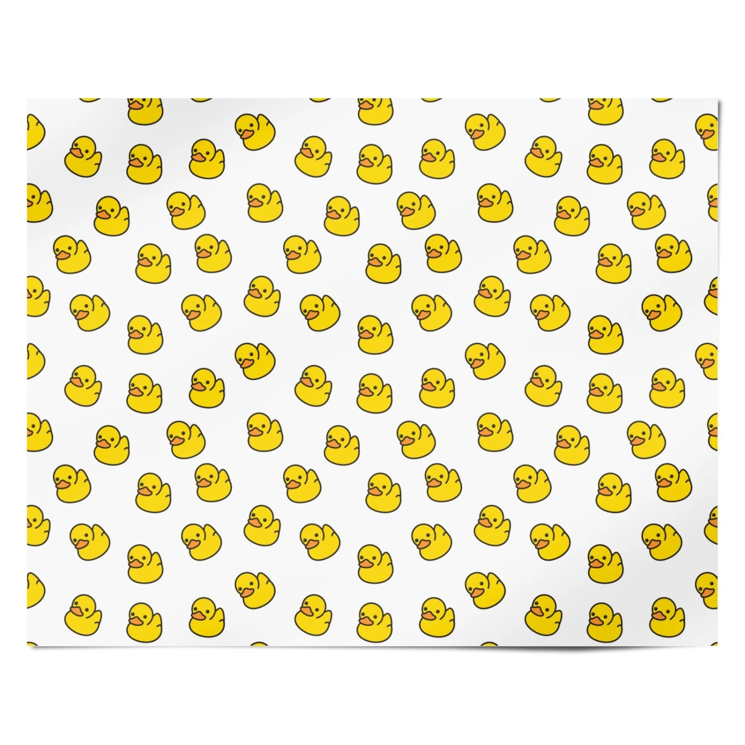 Bright Yellow Rubber Duck Pattern Wrapping Paper 4 Bright Yellow Rubber Duck Pattern Wrapping Paper - Image 4