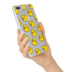 Bright Yellow Rubber Duck Pattern IPhone Case 34 Bright Yellow Rubber Duck Pattern IPhone Case -CaseCraze Store Bright Yellow Rubber Duck Pattern iPhone 7 Plus Bumper Case on Silver iPhone Alternative Image