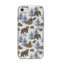Brown Bear IPhone Case -CaseCraze Store Brown Bear iPhone 8 Bumper Case on Silver iPhone