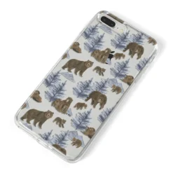 Brown Bear IPhone Case -CaseCraze Store Brown Bear iPhone 8 Plus Bumper Case on Silver iPhone Alternative Image
