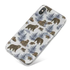 Brown Bear IPhone Case -CaseCraze Store Brown Bear iPhone X Bumper Case on Silver iPhone