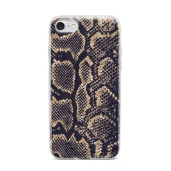 Brown Snakeskin IPhone Case -CaseCraze Store Brown Snakeskin iPhone 7 Bumper Case on Silver iPhone