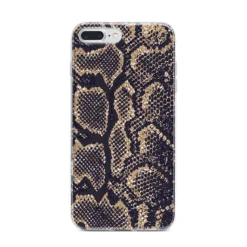 Brown Snakeskin IPhone Case -CaseCraze Store Brown Snakeskin iPhone 7 Plus Bumper Case on Silver iPhone