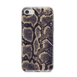 Brown Snakeskin IPhone Case -CaseCraze Store Brown Snakeskin iPhone 8 Bumper Case on Silver iPhone