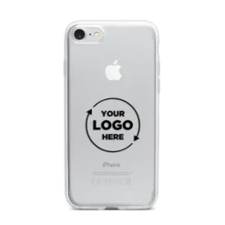 Business Logo Custom IPhone Case -CaseCraze Store Business Logo Custom iPhone 7 Bumper Case on Silver iPhone