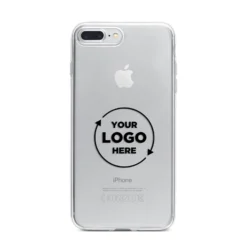 Business Logo Custom IPhone Case -CaseCraze Store Business Logo Custom iPhone 7 Plus Bumper Case on Silver iPhone