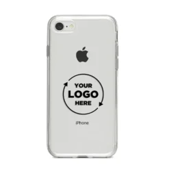 Business Logo Custom IPhone Case -CaseCraze Store Business Logo Custom iPhone 8 Bumper Case on Silver iPhone