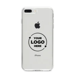 Business Logo Custom IPhone Case -CaseCraze Store Business Logo Custom iPhone 8 Plus Bumper Case on Silver iPhone